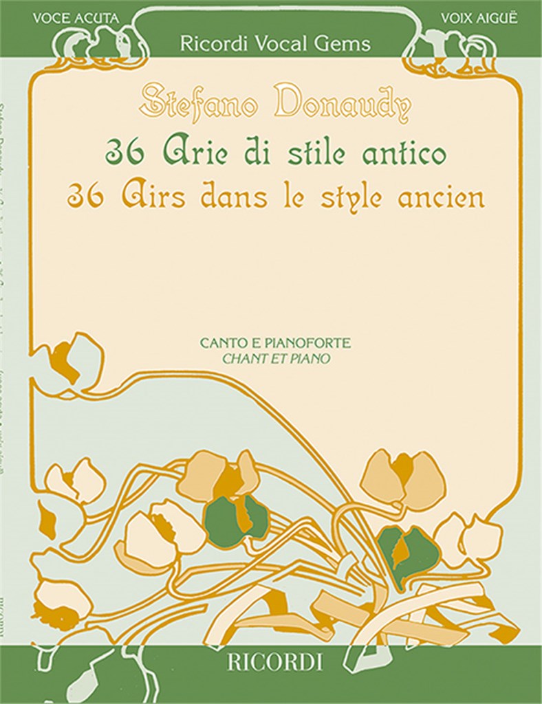 36 Arias in Antique Style - Voix Aigue